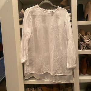 J.Jill White Linen Tunic